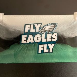 Sport theme dominos w/ matching box, pens, coasters and mini bowl!!